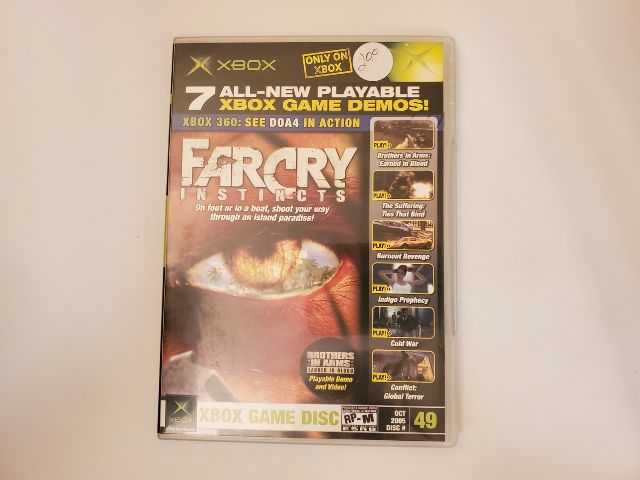 Microsoft Xbox Farcry Instincts Demo Disc 49 video game