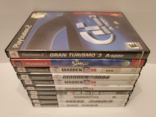 Sony PlayStation 2 Lot of 10 Games for PS2 video game