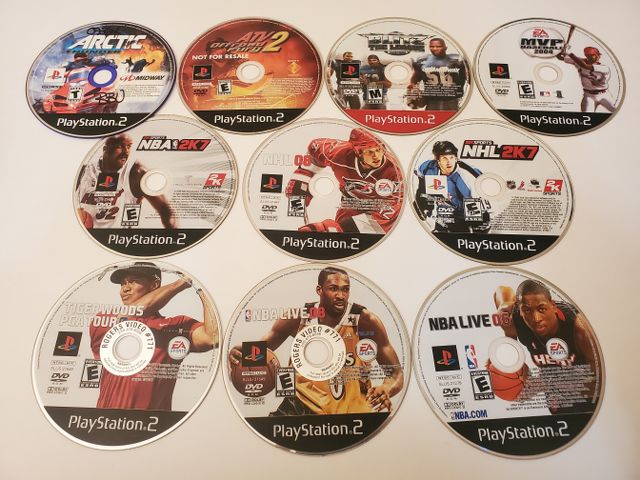 Sony PlayStation 2 Lot of 10 Games (PS2) video game