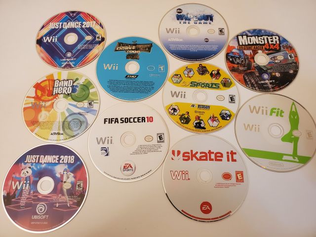 Nintendo Wii Lot of 10 Games (Wii) video game
