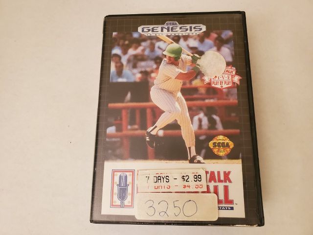 Sega Genesis Sports Talk Baseball video game