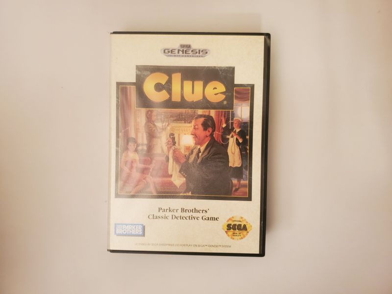 Sega Genesis Clue video game