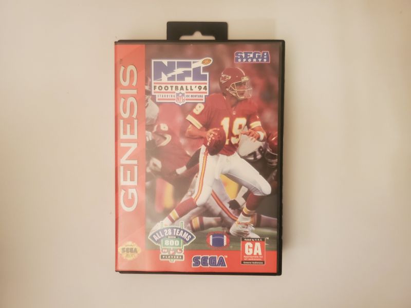 Sega Genesis NFL Football '94 Starring Joe Montana video game