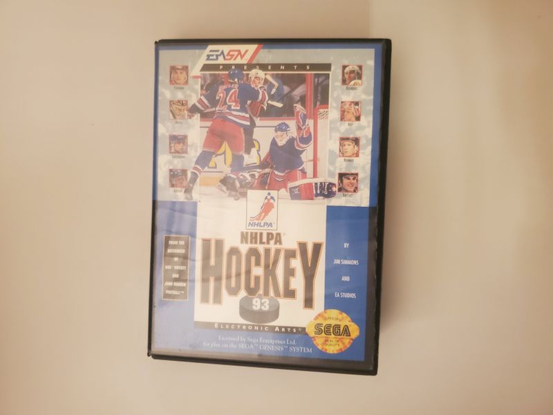 Sega Genesis NHLPA Hockey 93 video game