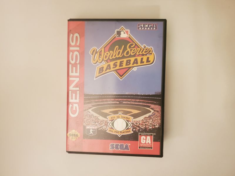 Sega Genesis World Series Baseball video game