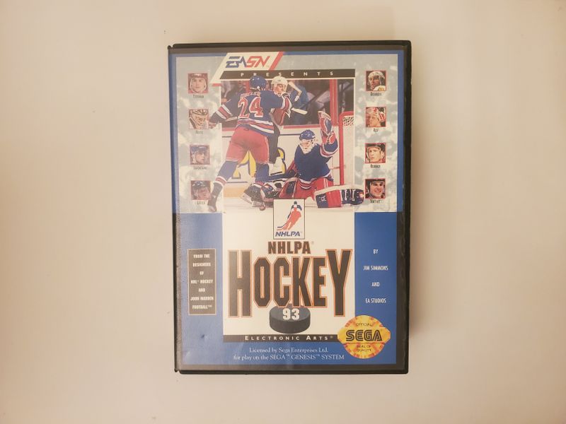 Sega Genesis NHLPA Hockey 93 video game