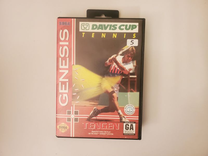 Sega Genesis Davis Cup Tennis video game