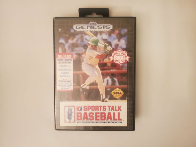 Sega Genesis Sports Talk Baseball video game