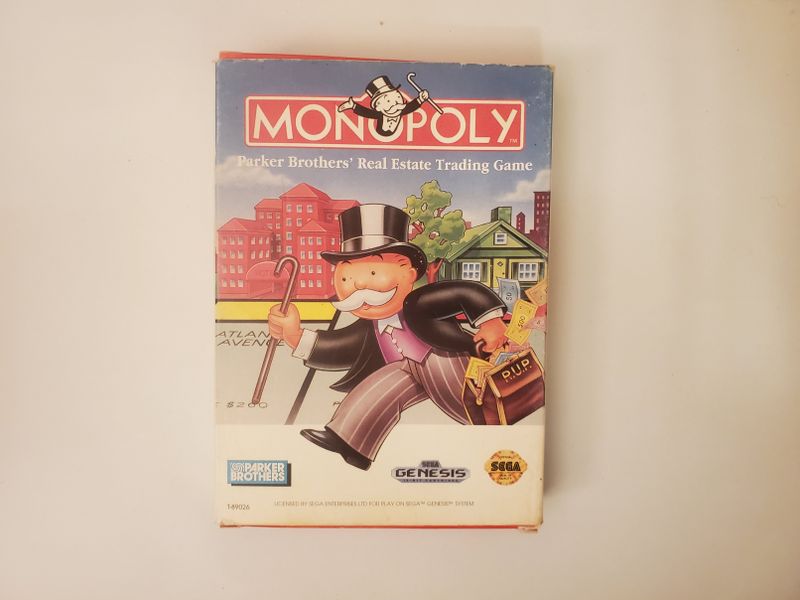Sega Genesis Monopoly video game