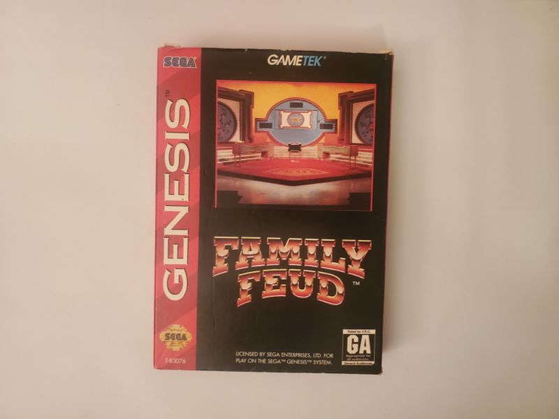 Sega Genesis Family Feud (Cardboard boxed) video game