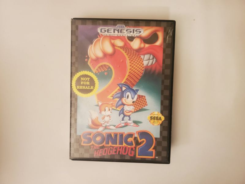 Sega Genesis Sonic The Hedgehog 2 Not for Resale video game