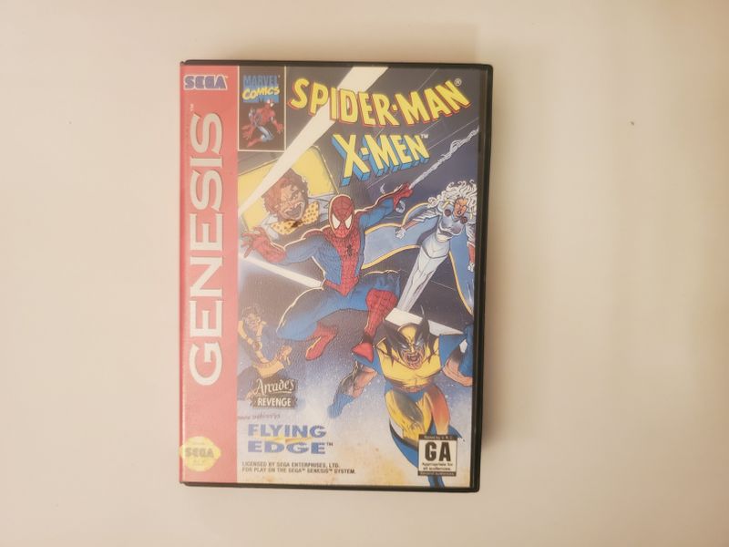 Sega Genesis Spider-Man and the X-Men in Arcade's Revenge video game
