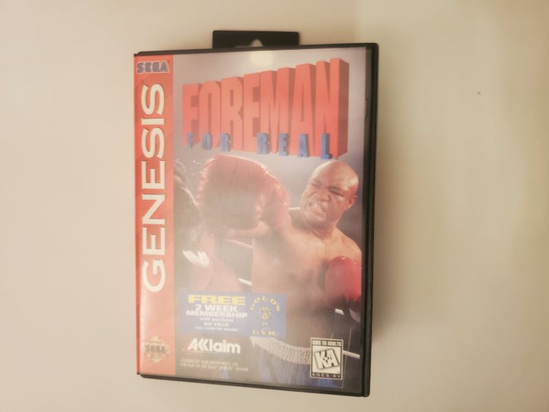Sega Genesis Foreman For Real video game