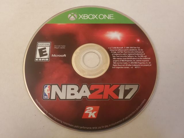 Microsoft Xbox One NBA 2K17 video game