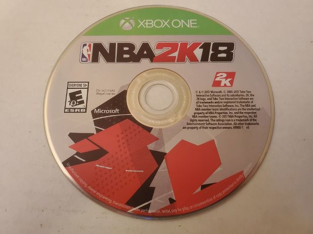 Microsoft Xbox One NBA 2K18 video game