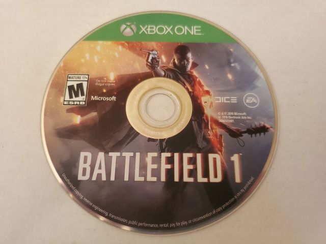 Microsoft Xbox One Battlefield 1 video game