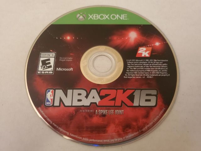 Microsoft Xbox One NBA 2K16 video game
