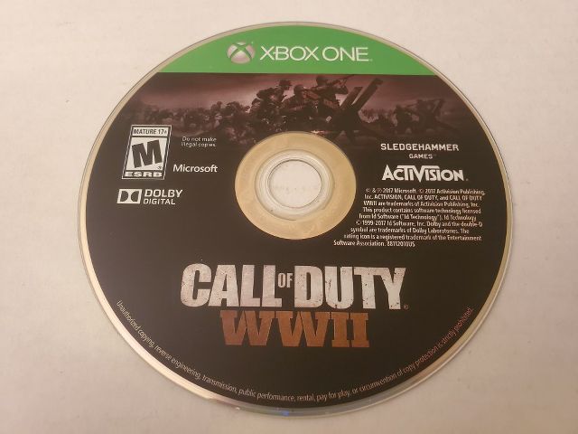 Microsoft Xbox One Call of Duty WWII video game