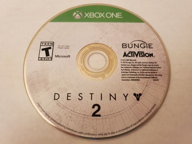 Microsoft Xbox One Destiny 2 video game