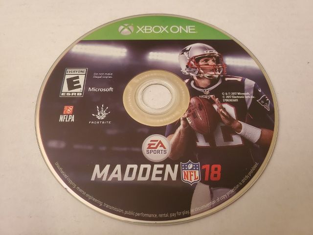 Microsoft Xbox One Madden 18 video game