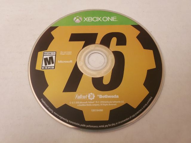 Microsoft Xbox One Fallout 76 video game