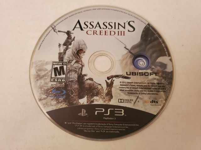 Sony Playstation 3 Assassin's Creed III video game