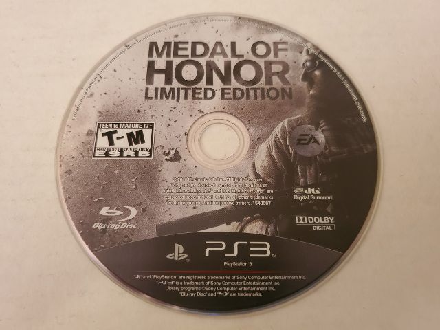 Sony Playstation 3 Medal of Honor Limited Edition video game