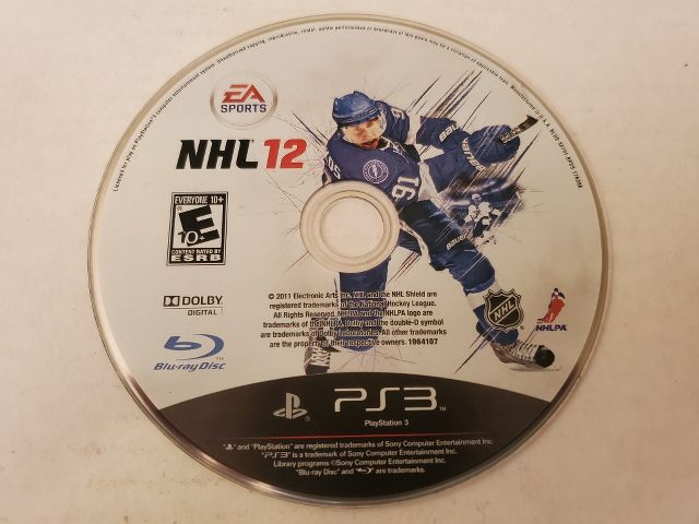 Sony Playstation 3 NHL 12 video game