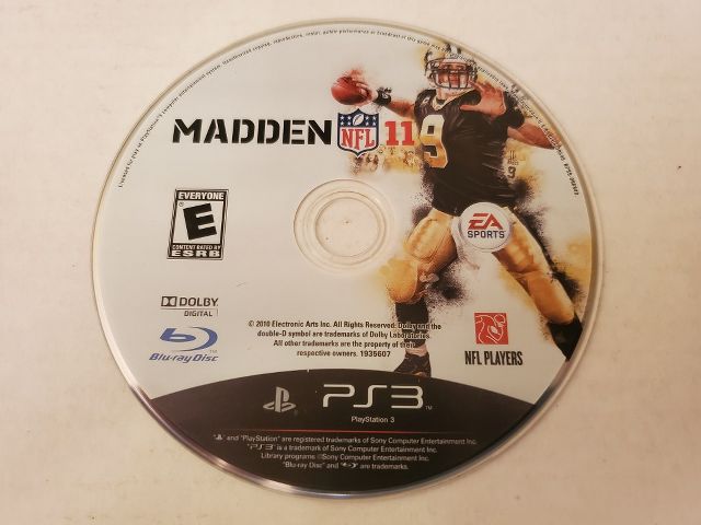 Sony Playstation 3 Madden 11 video game