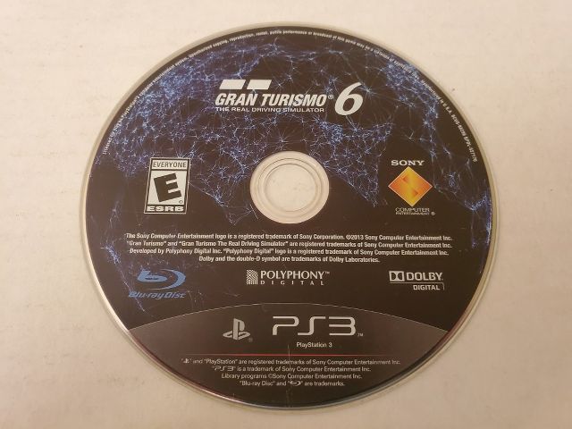 Sony Playstation 3 Gran Turismo 6 video game