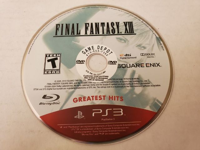 Sony Playstation 3 Final Fantasy XIII video game