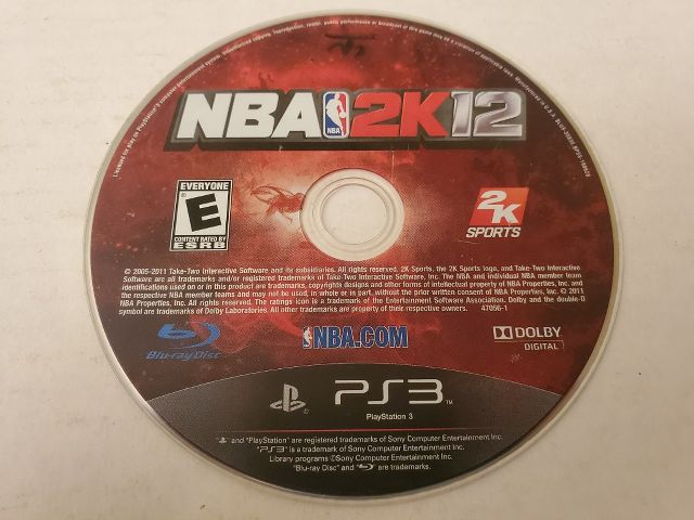 Sony Playstation 3 NBA 2K12 video game