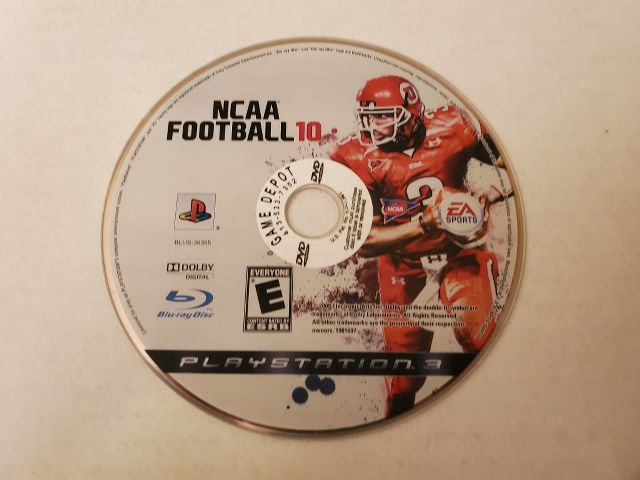 Sony Playstation 3 NCAA Football 10 video game