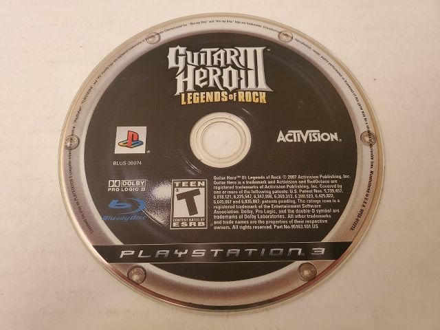 Sony Playstation 3 Guitar Hero III Legends of Rock video game