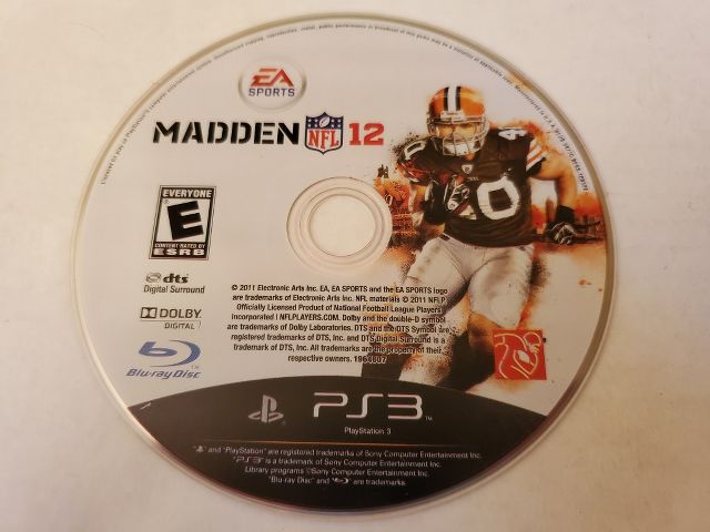 Sony Playstation 3 Madden 12 video game