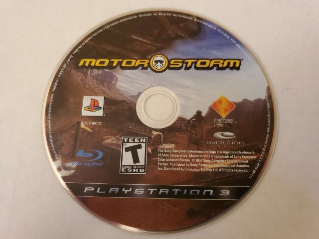Sony Playstation 3 Motor Storm video game