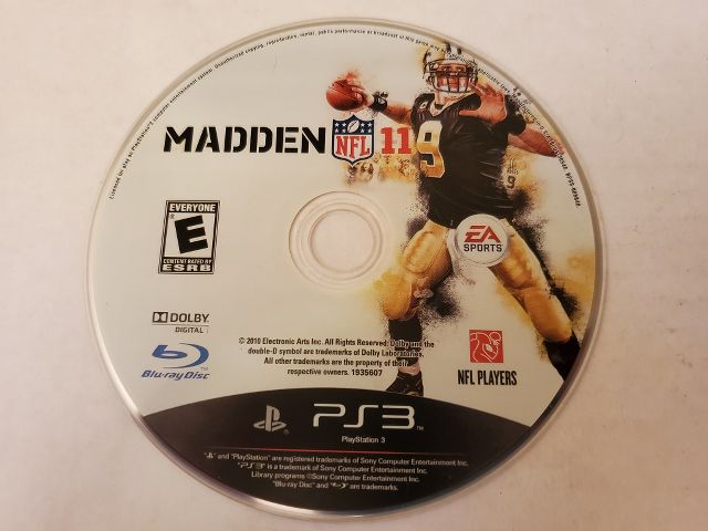 Sony Playstation 3 Madden 11 video game