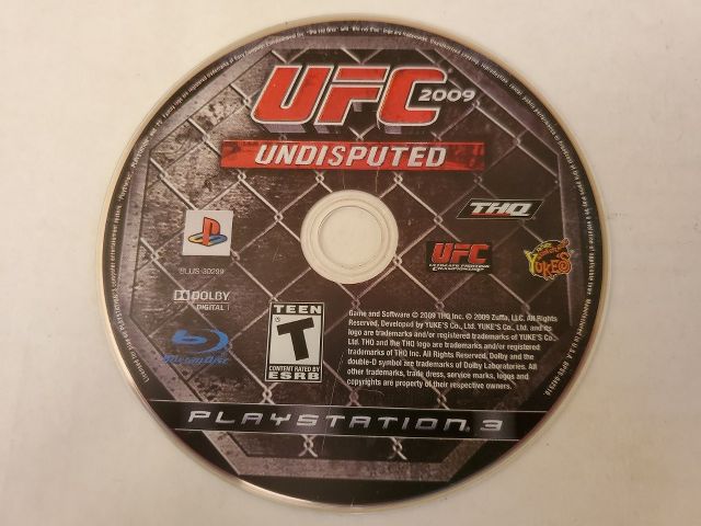 Sony Playstation 3 UFC 2009 Undisputed video game