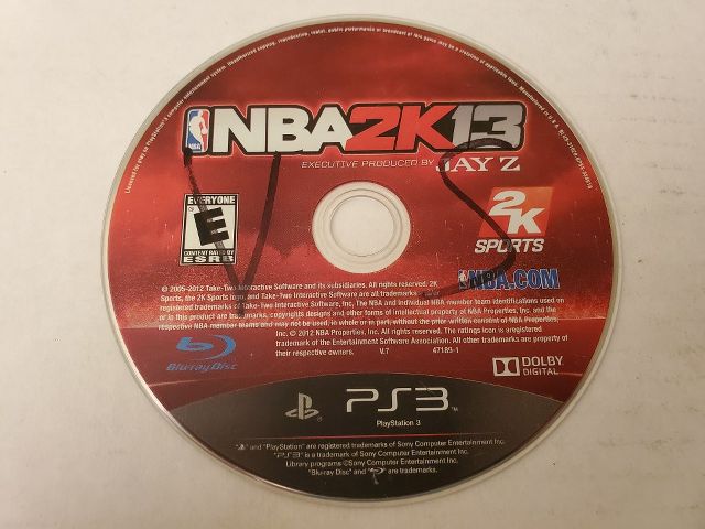 Sony Playstation 3 NBA 2K13 video game