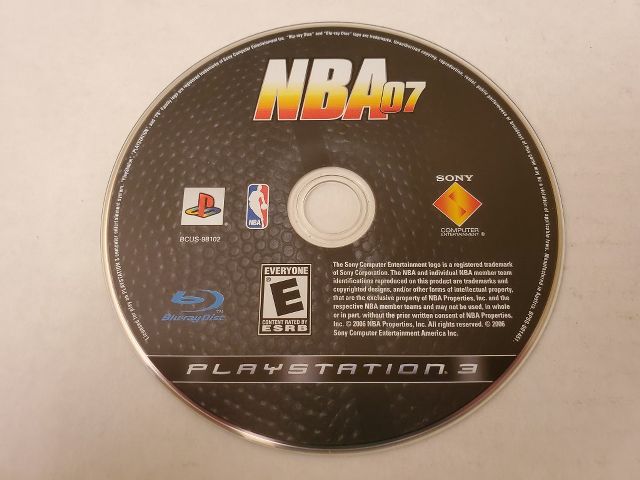 Sony Playstation 3 NBA 07 video game