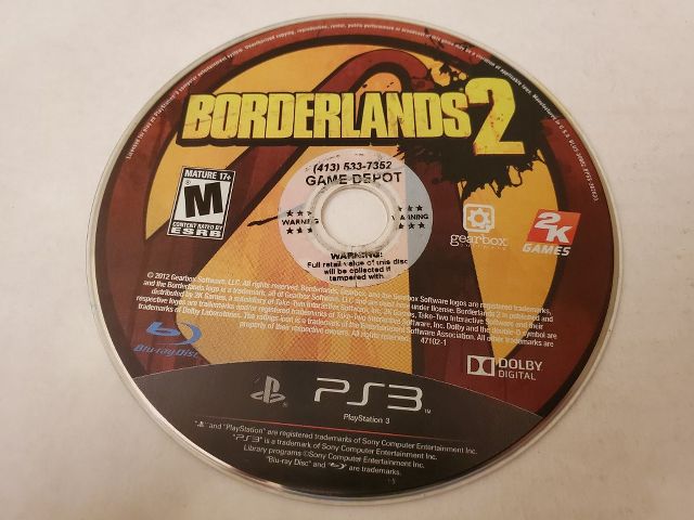 Sony Playstation 3 Borderlands 2 video game