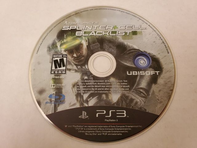Sony Playstation 3 Splinter Cell Blacklist video game
