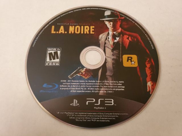 Sony Playstation 3 L.A. Noire video game