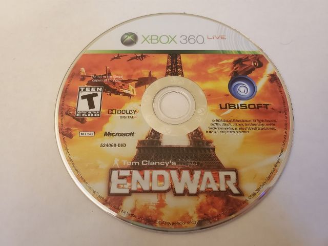Microsoft Xbox 360 Endwar video game