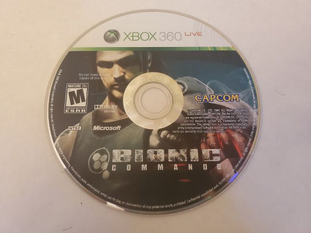 Microsoft Xbox 360 Bionic Commando video game