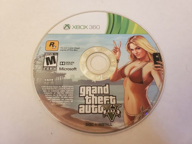 Microsoft Xbox 360 Grand Theft Auto V video game