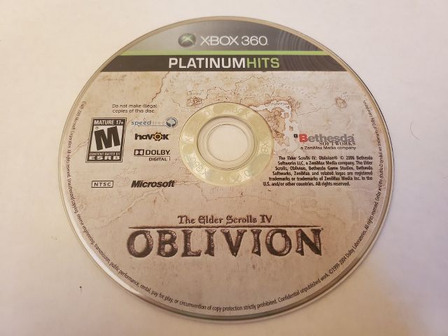 Microsoft Xbox 360 The Elder Scrolls IV Oblivion video game