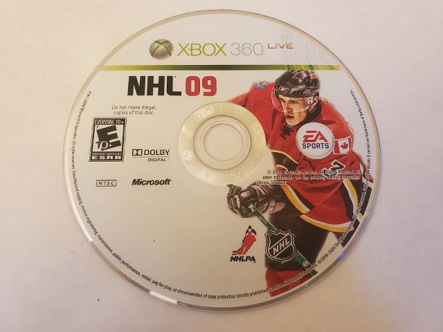 Microsoft Xbox 360 NHL 09 video game