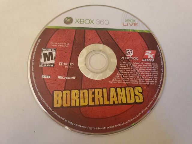 Microsoft Xbox 360 Borderlands video game