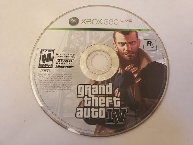 Microsoft Xbox 360 Grand Theft Auto IV video game